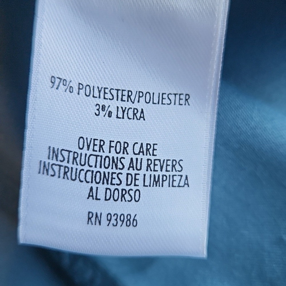 Petite Sophisticate Teal Button-Down Blouse - Picture 13 of 13